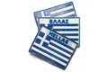 Σήμα PVC Ελληνική Σημαία Γαλάζιο/Λευκό