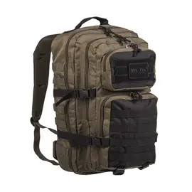 MIL-TEC Σάκος Πλάτης Assault LG Tactical 36 Λίτρων - Χακί/Μαύρο