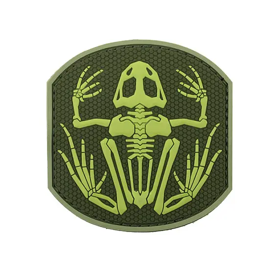 Διακριτικό Σήμα PVC "Frog Skeleton" - Olive