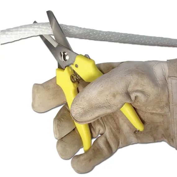 easily cuts ropes, ribbons, straps, wires, cables, etc.